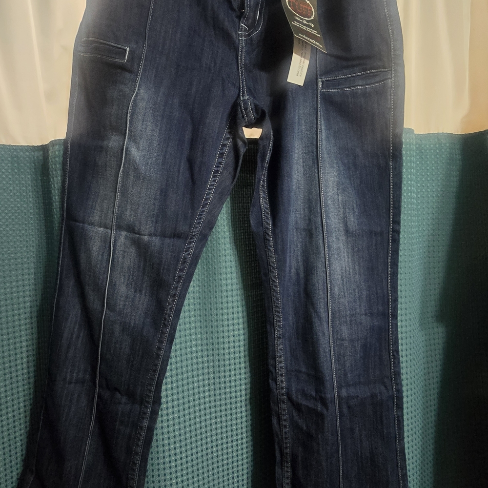 Cowgirl Tuff Women's Dark Blue Boot Cut Jeans